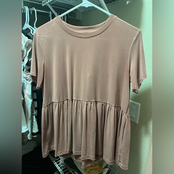 Elegant Babydoll Mauve Women's Top - Picture 1 of 1